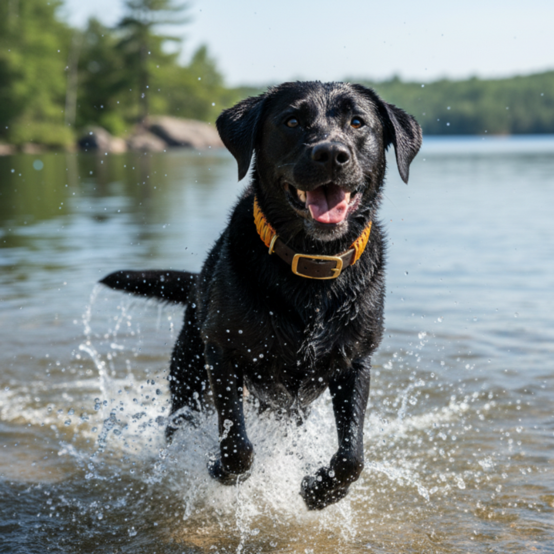 Hundehalsband Biothane Paracord Wasserfest