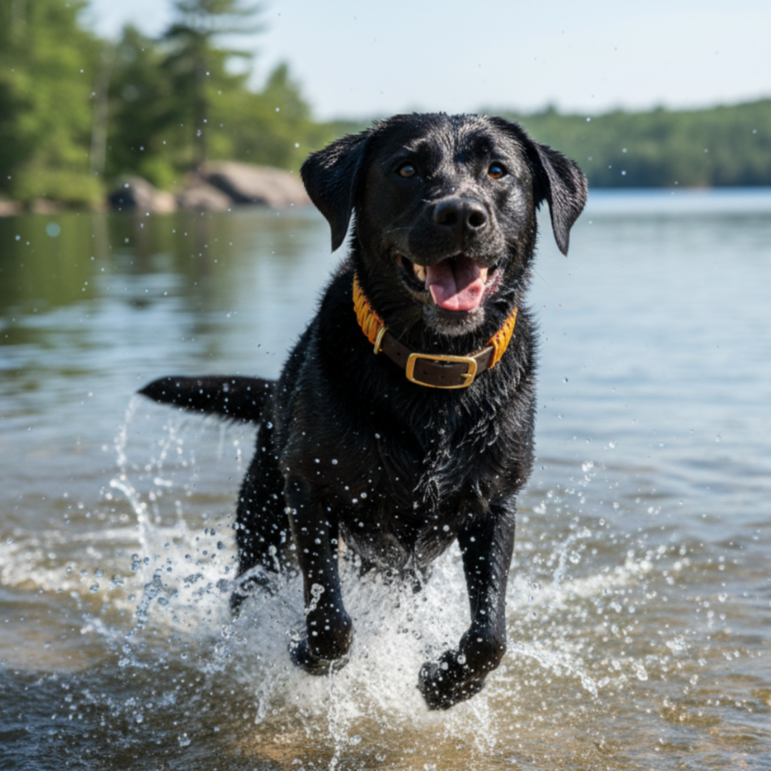 Hundehalsband Biothane Paracord Wasserfest