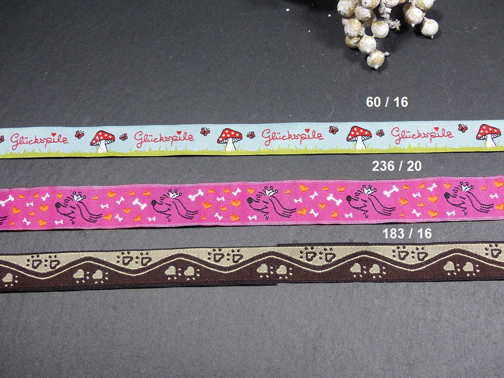 Borte ab Gurtbandbreite 20mm