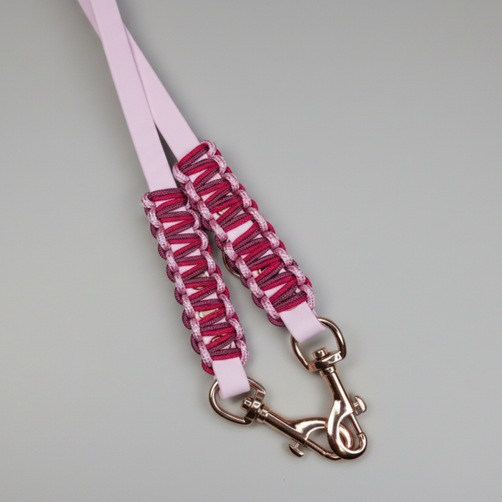 Biothane-Paracord-Rosa-Leine Rosegold Detailansicht