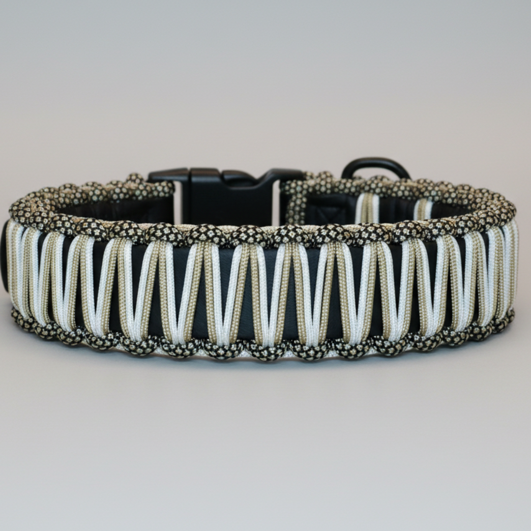 Biothane Paracord Schwarz Silber