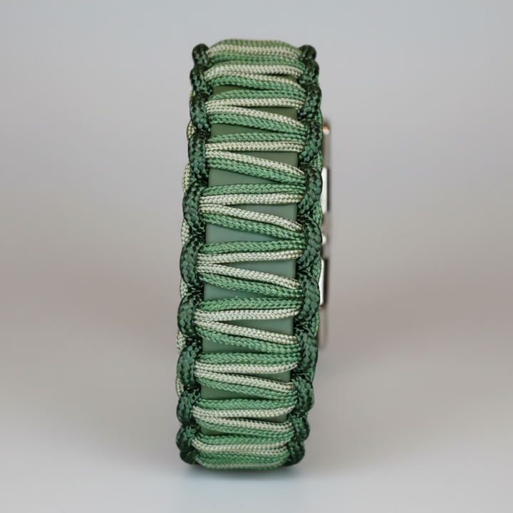Hundhalsband Paracord Biothane olive