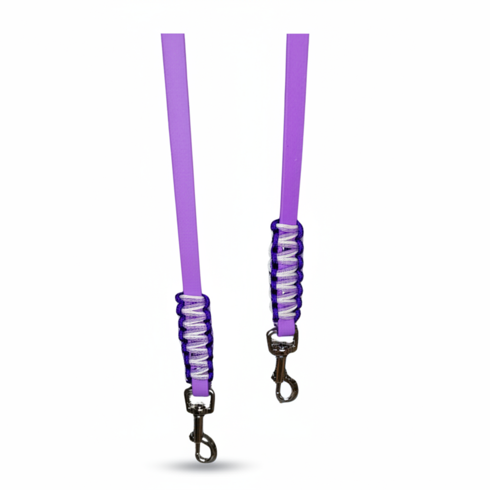 Leine Biothane Paracord Orchidee Handgemacht Detailansicht